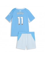 Manchester City Jeremy Doku #11 Domácí dres pro děti 2026-27 Krátký Rukáv (+ trenýrky)
